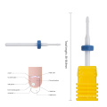 high quality of tapered ceramic cone electric file nail bits